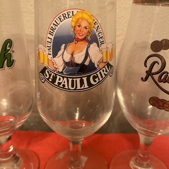 Vintage German beer glasses set of 4 - Picture 4 of 11